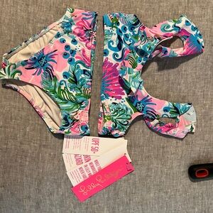 Lilly Pulitzer Pink and Blue Bikini Swimwear